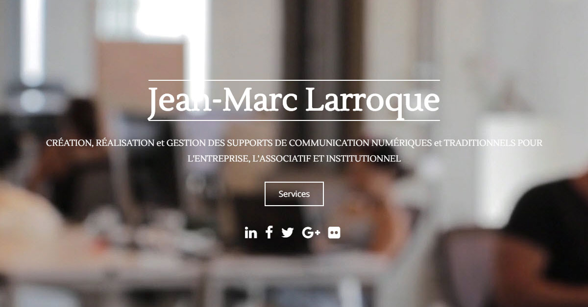 Jean-Marc Larroque – Social Media & Project manager, Photographie